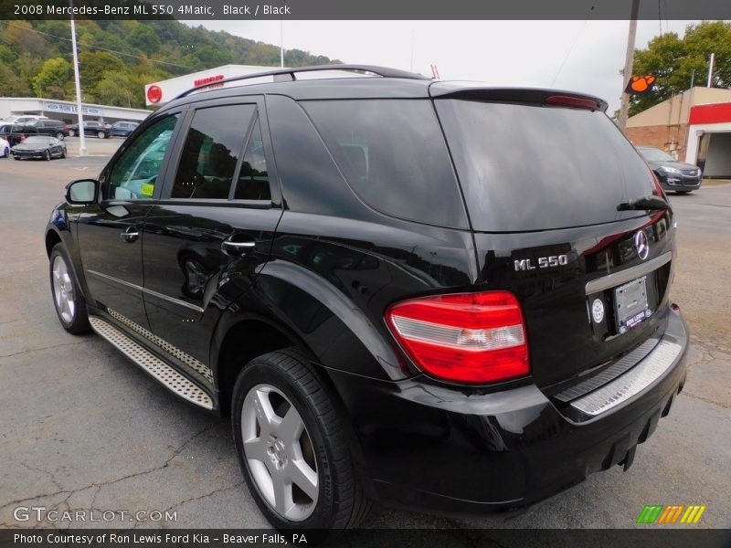 Black / Black 2008 Mercedes-Benz ML 550 4Matic
