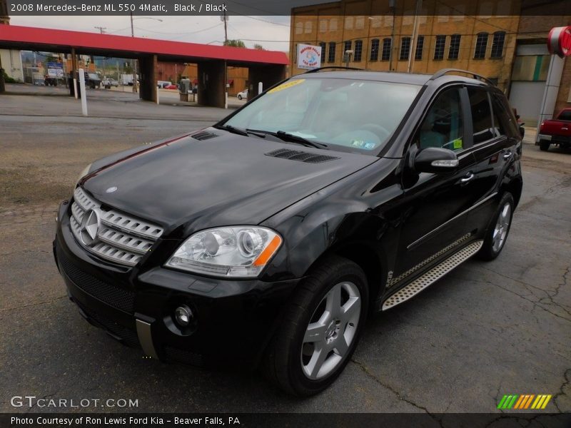 Black / Black 2008 Mercedes-Benz ML 550 4Matic