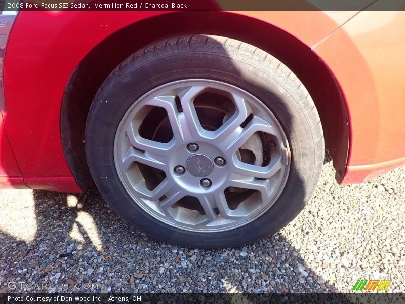 Vermillion Red / Charcoal Black 2008 Ford Focus SES Sedan