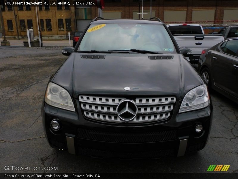 Black / Black 2008 Mercedes-Benz ML 550 4Matic