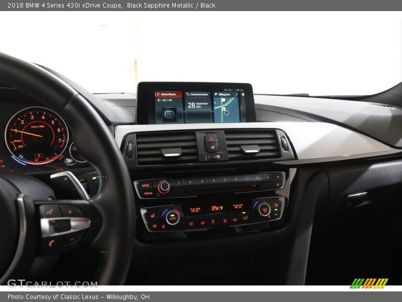 Black Sapphire Metallic / Black 2018 BMW 4 Series 430i xDrive Coupe