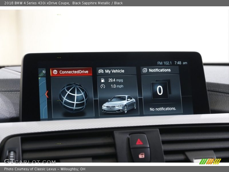 Black Sapphire Metallic / Black 2018 BMW 4 Series 430i xDrive Coupe