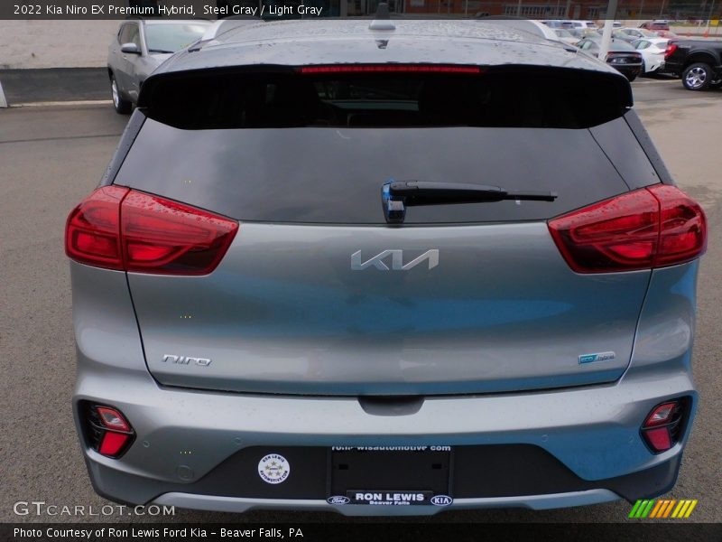 Steel Gray / Light Gray 2022 Kia Niro EX Premium Hybrid