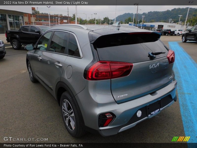 Steel Gray / Light Gray 2022 Kia Niro EX Premium Hybrid