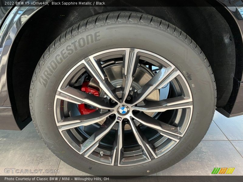 Black Sapphire Metallic / Black 2022 BMW X5 xDrive40i