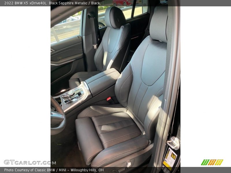 Black Sapphire Metallic / Black 2022 BMW X5 xDrive40i