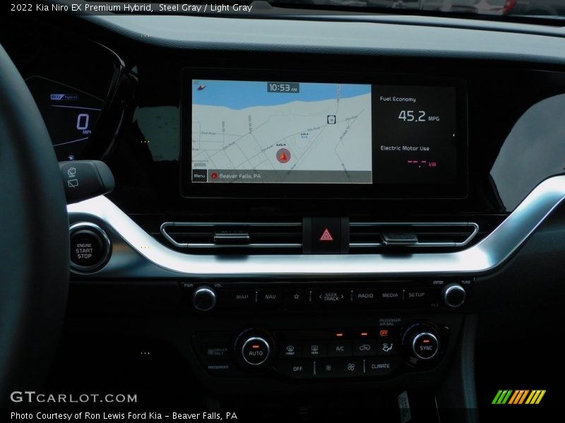 Steel Gray / Light Gray 2022 Kia Niro EX Premium Hybrid