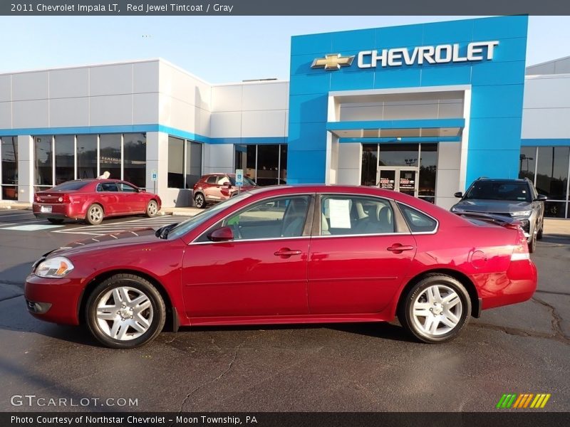 Red Jewel Tintcoat / Gray 2011 Chevrolet Impala LT