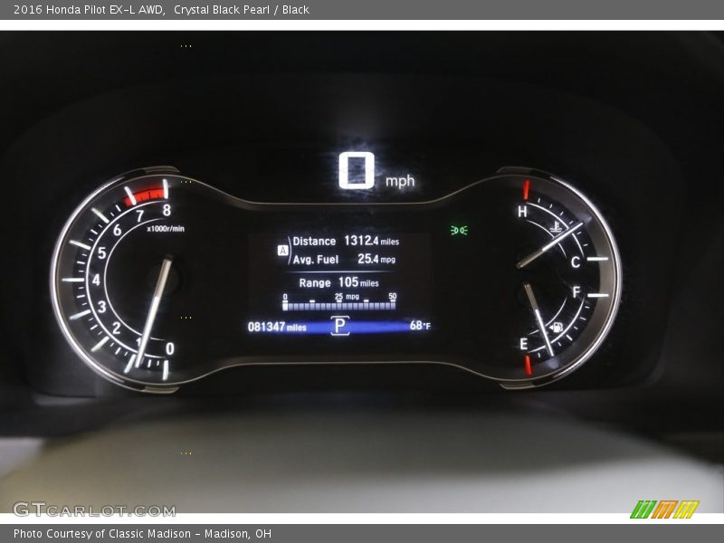  2016 Pilot EX-L AWD EX-L AWD Gauges