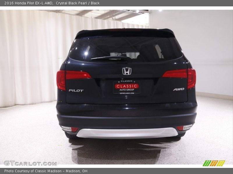 Crystal Black Pearl / Black 2016 Honda Pilot EX-L AWD