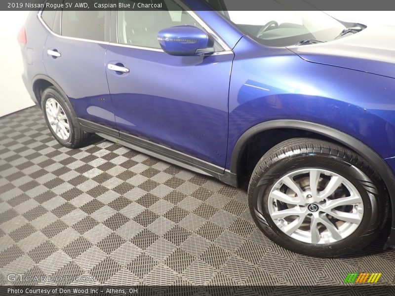Caspian Blue / Charcoal 2019 Nissan Rogue SV AWD
