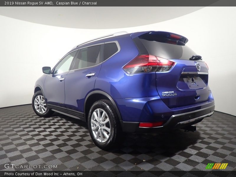 Caspian Blue / Charcoal 2019 Nissan Rogue SV AWD