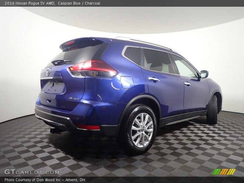 Caspian Blue / Charcoal 2019 Nissan Rogue SV AWD