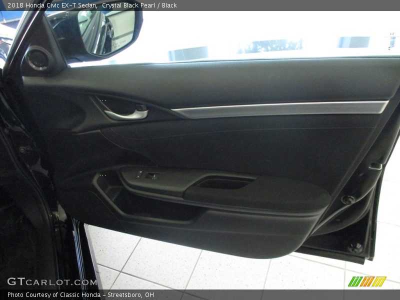 Crystal Black Pearl / Black 2018 Honda Civic EX-T Sedan