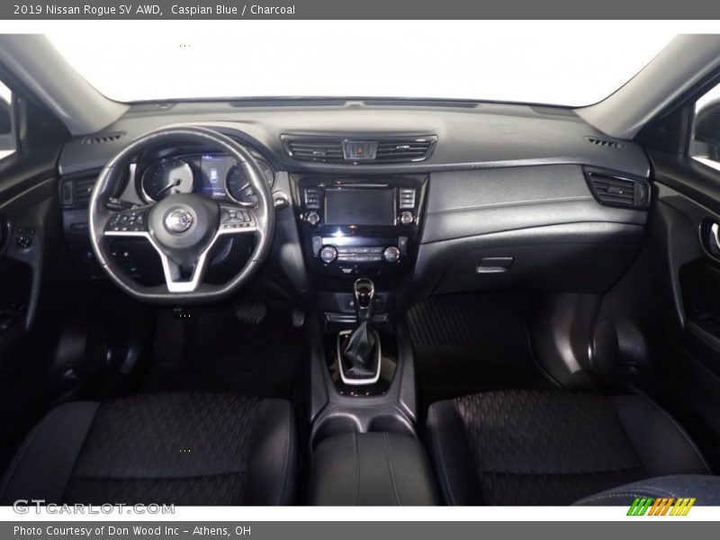 Caspian Blue / Charcoal 2019 Nissan Rogue SV AWD