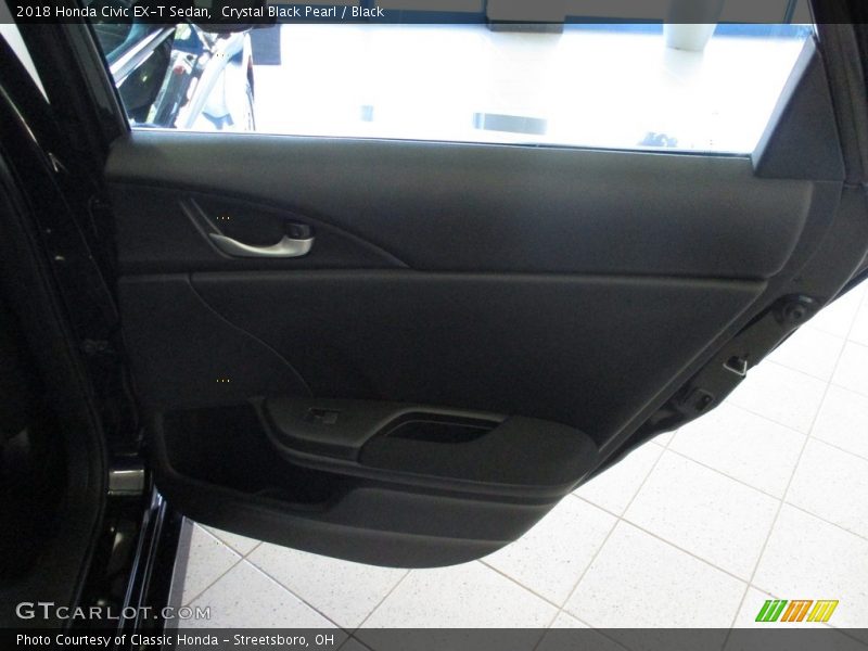 Crystal Black Pearl / Black 2018 Honda Civic EX-T Sedan