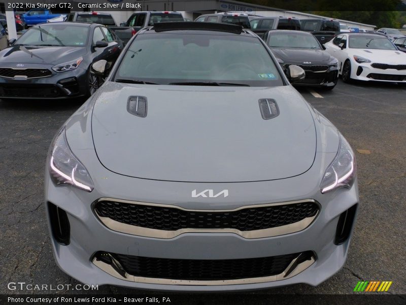 Ceramic Silver / Black 2022 Kia Stinger GT2