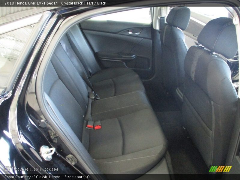 Crystal Black Pearl / Black 2018 Honda Civic EX-T Sedan