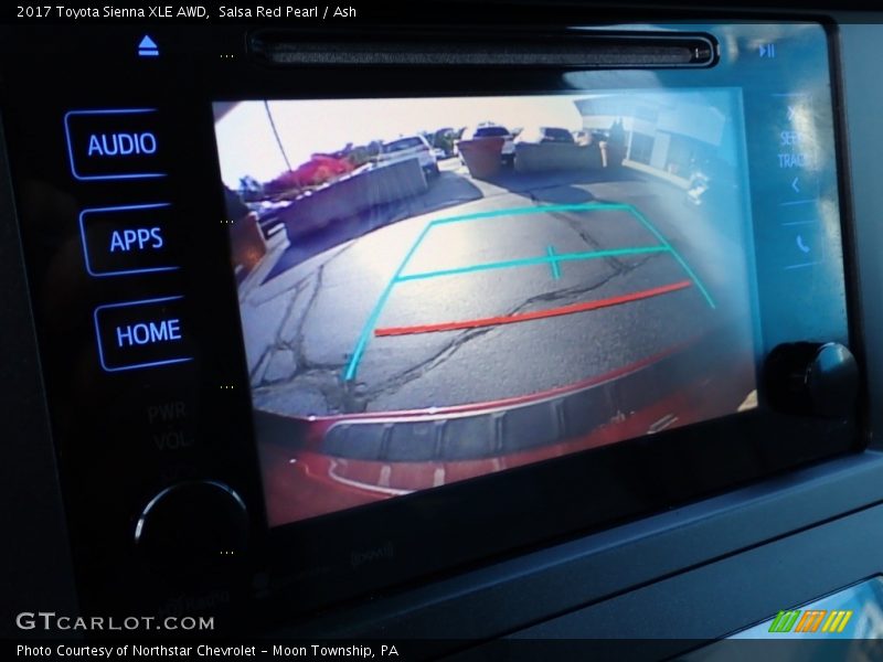 Salsa Red Pearl / Ash 2017 Toyota Sienna XLE AWD