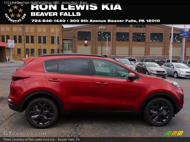 Hyper Red / Black 2022 Kia Sportage Nightfall Edition AWD