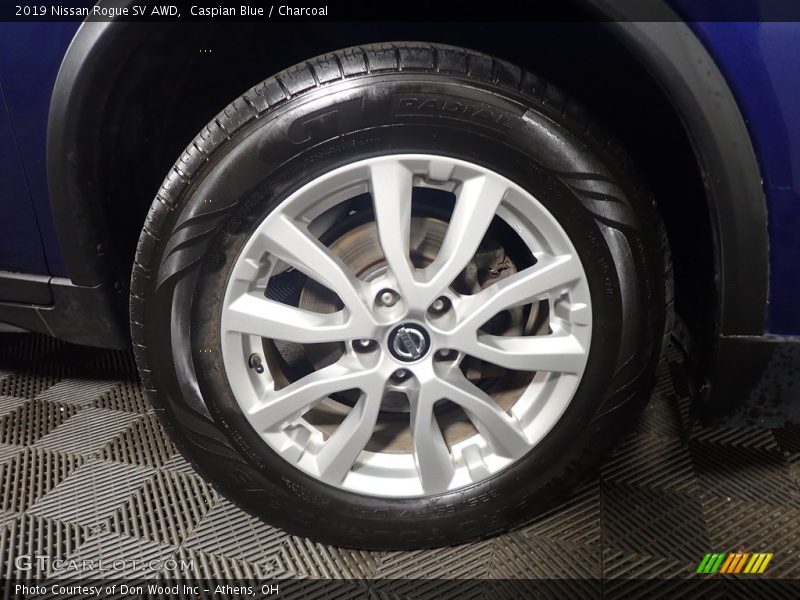 Caspian Blue / Charcoal 2019 Nissan Rogue SV AWD