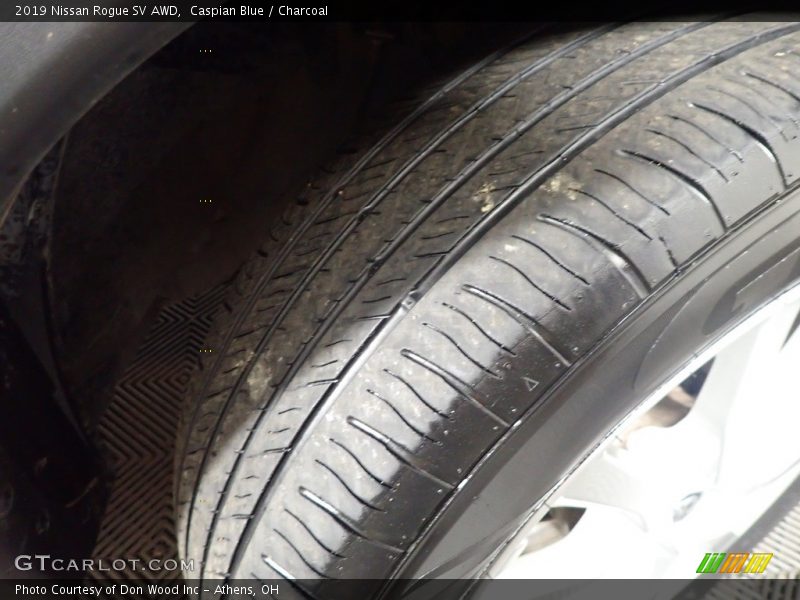 Caspian Blue / Charcoal 2019 Nissan Rogue SV AWD