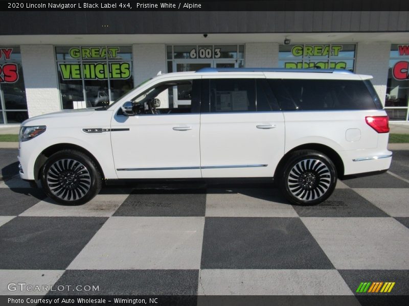 Pristine White / Alpine 2020 Lincoln Navigator L Black Label 4x4