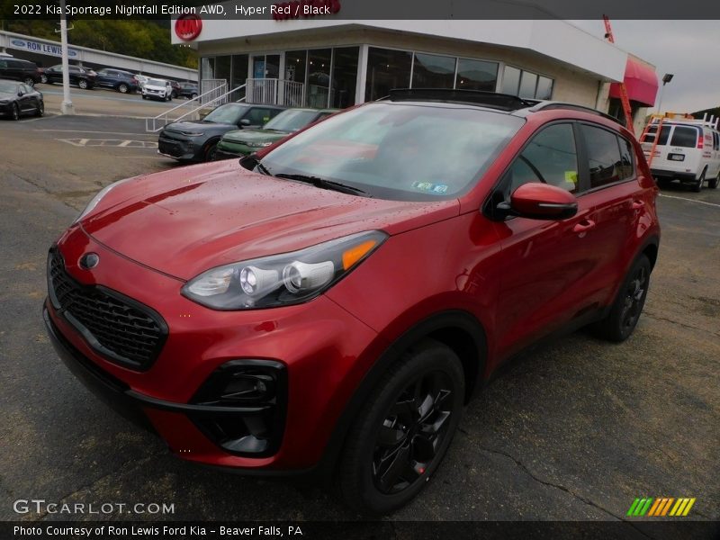 Hyper Red / Black 2022 Kia Sportage Nightfall Edition AWD
