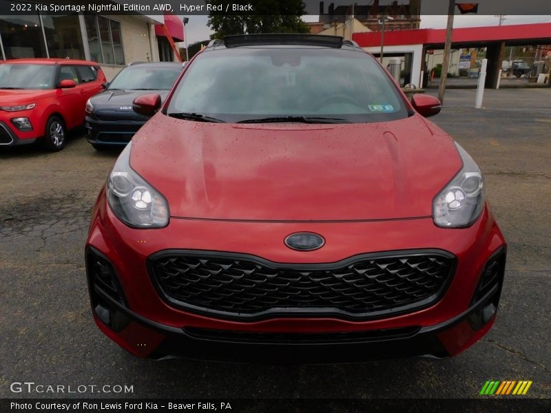 Hyper Red / Black 2022 Kia Sportage Nightfall Edition AWD