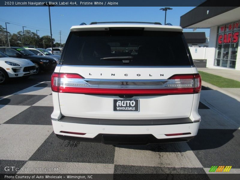 Pristine White / Alpine 2020 Lincoln Navigator L Black Label 4x4