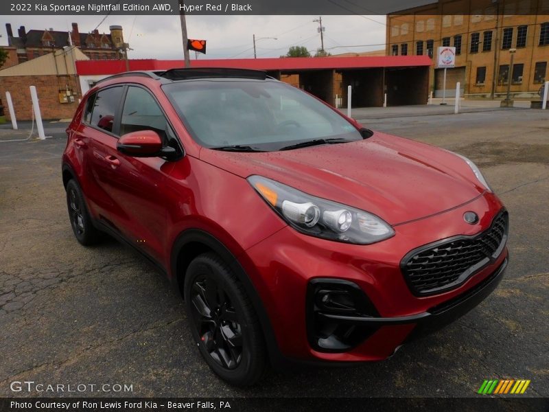 Hyper Red / Black 2022 Kia Sportage Nightfall Edition AWD