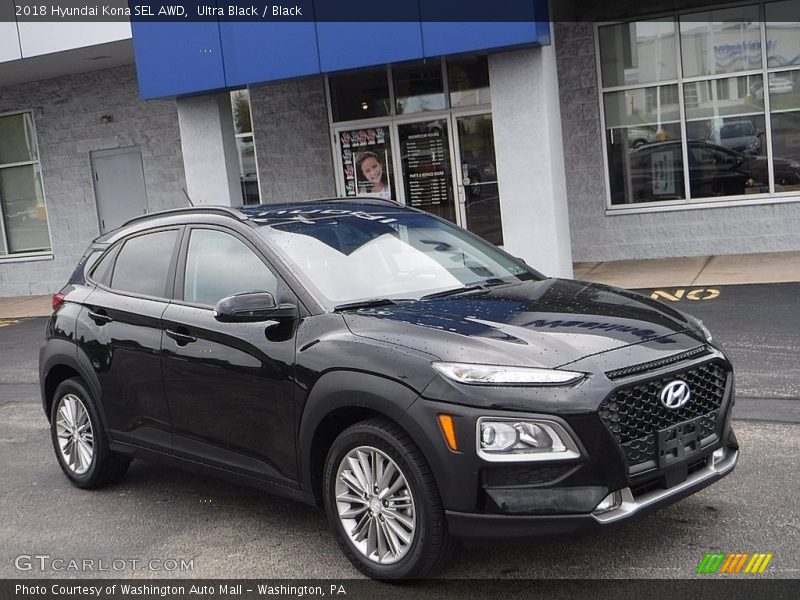 Ultra Black / Black 2018 Hyundai Kona SEL AWD