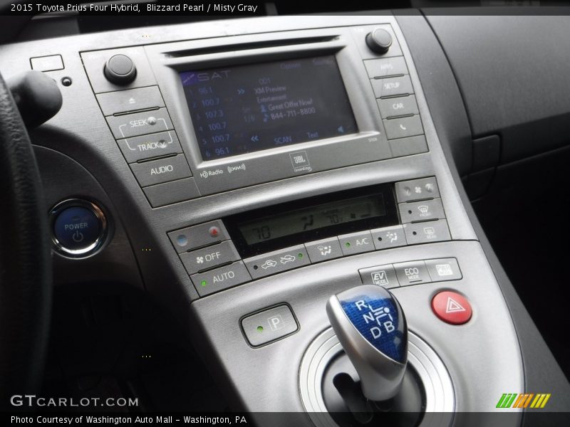 Blizzard Pearl / Misty Gray 2015 Toyota Prius Four Hybrid