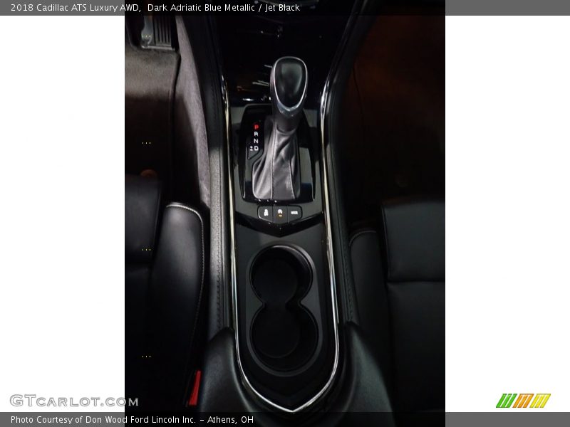 Dark Adriatic Blue Metallic / Jet Black 2018 Cadillac ATS Luxury AWD