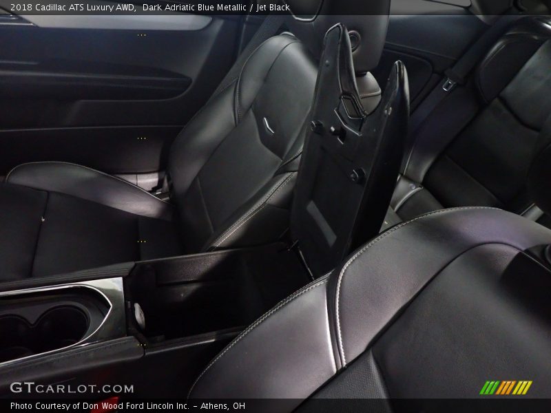 Dark Adriatic Blue Metallic / Jet Black 2018 Cadillac ATS Luxury AWD