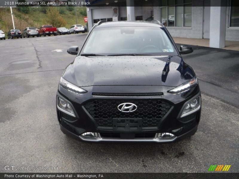 Ultra Black / Black 2018 Hyundai Kona SEL AWD
