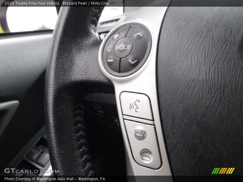 Blizzard Pearl / Misty Gray 2015 Toyota Prius Four Hybrid