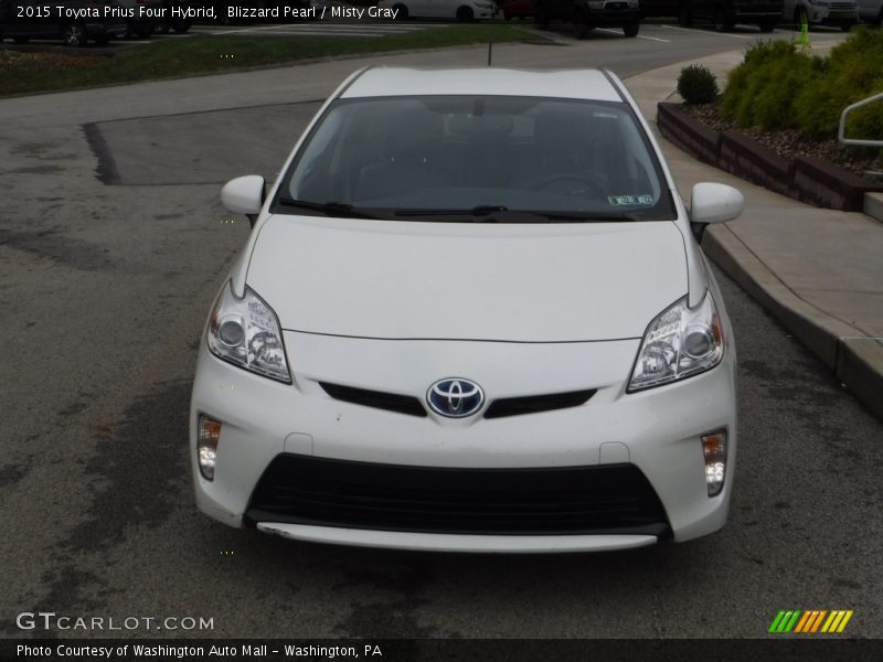 Blizzard Pearl / Misty Gray 2015 Toyota Prius Four Hybrid