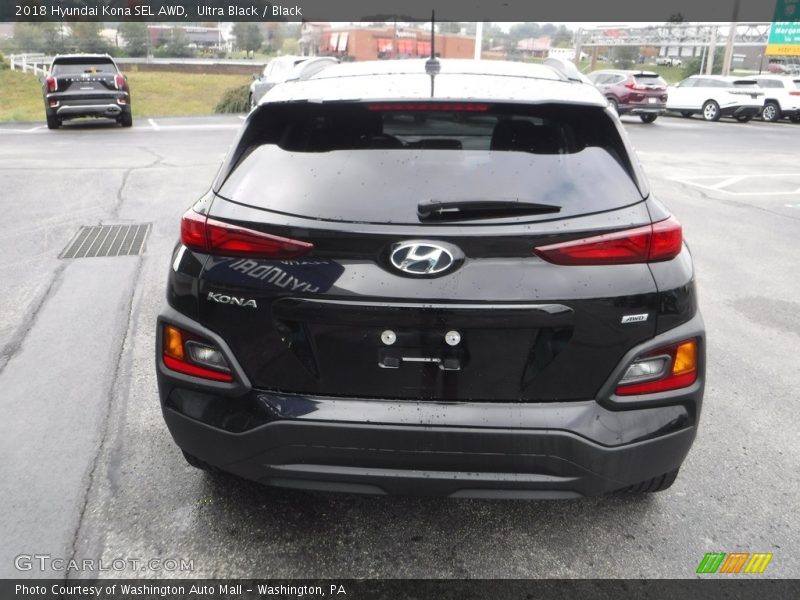 Ultra Black / Black 2018 Hyundai Kona SEL AWD