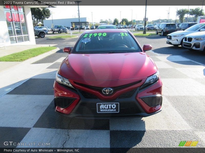 Supersonic Red / Black 2021 Toyota Camry SE