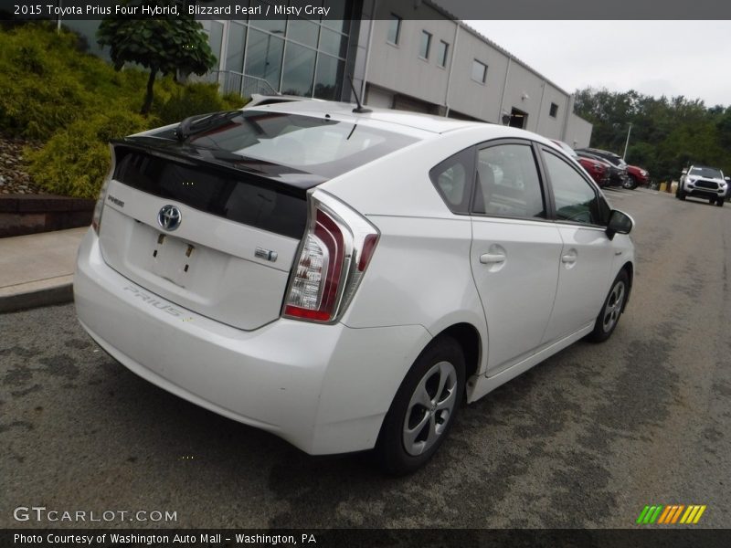 Blizzard Pearl / Misty Gray 2015 Toyota Prius Four Hybrid