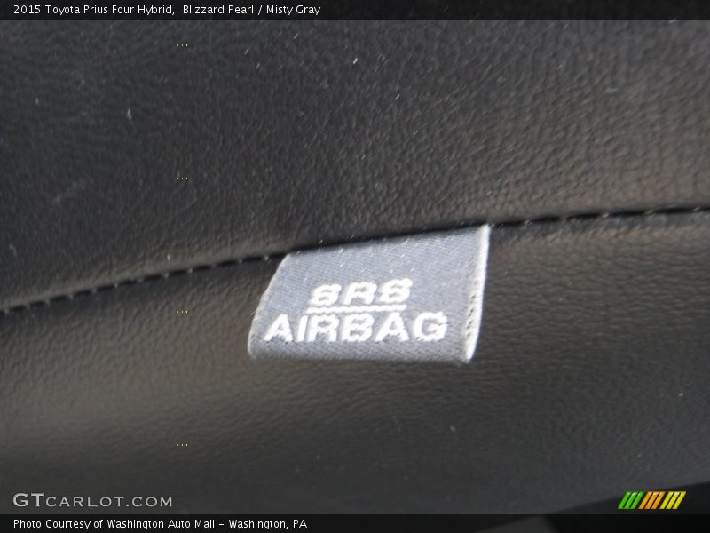 Blizzard Pearl / Misty Gray 2015 Toyota Prius Four Hybrid