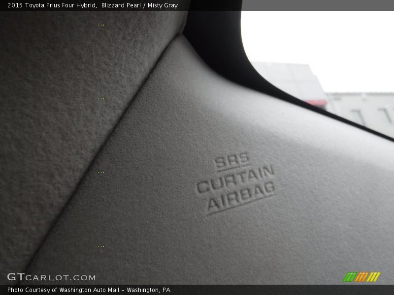 Blizzard Pearl / Misty Gray 2015 Toyota Prius Four Hybrid