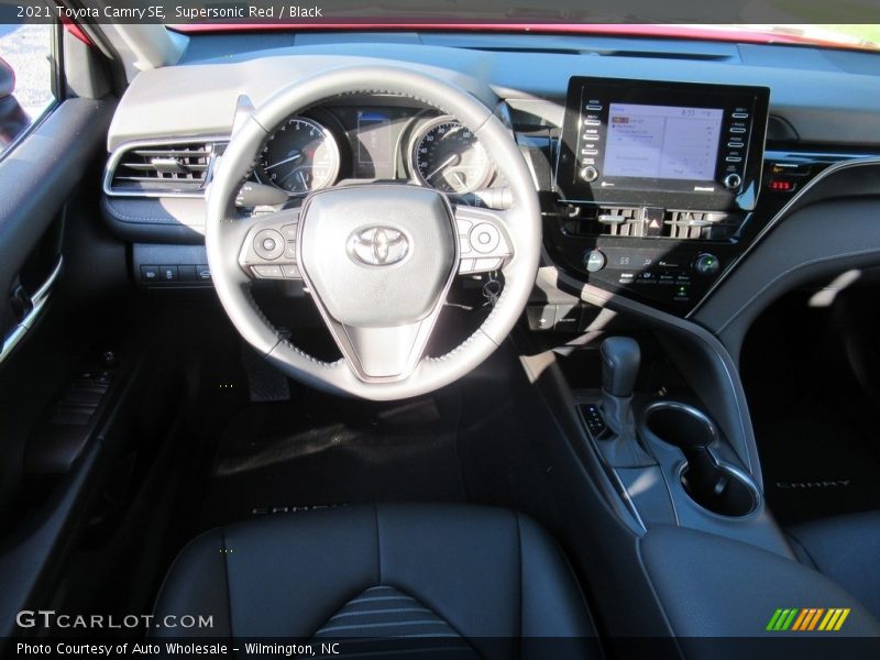 Supersonic Red / Black 2021 Toyota Camry SE