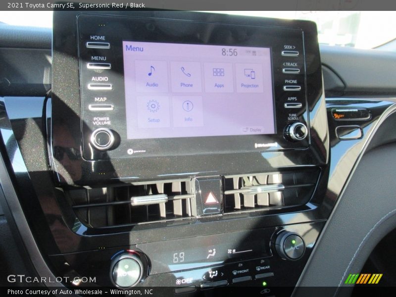 Supersonic Red / Black 2021 Toyota Camry SE