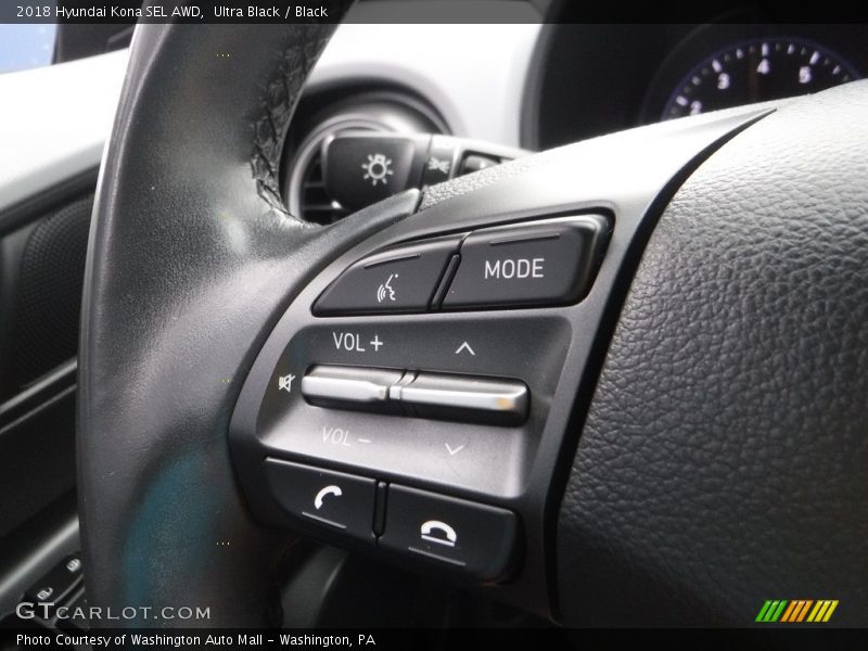 Ultra Black / Black 2018 Hyundai Kona SEL AWD