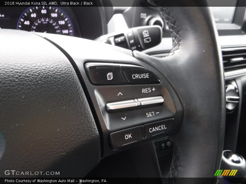 Ultra Black / Black 2018 Hyundai Kona SEL AWD
