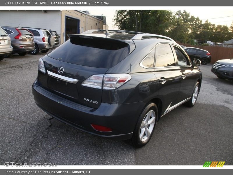 Cerulean Blue Metallic / Light Gray 2011 Lexus RX 350 AWD