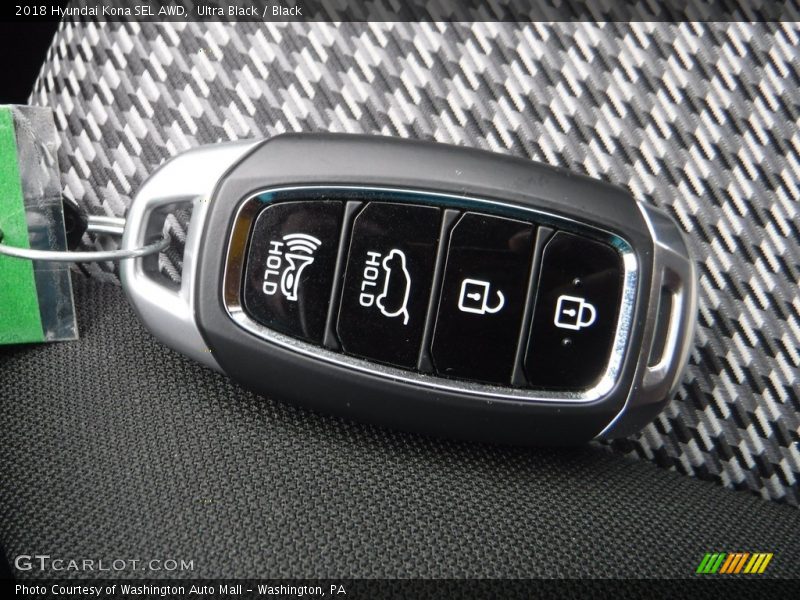 Ultra Black / Black 2018 Hyundai Kona SEL AWD