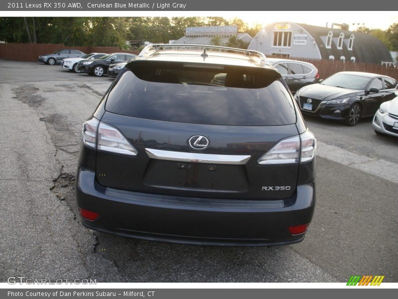Cerulean Blue Metallic / Light Gray 2011 Lexus RX 350 AWD